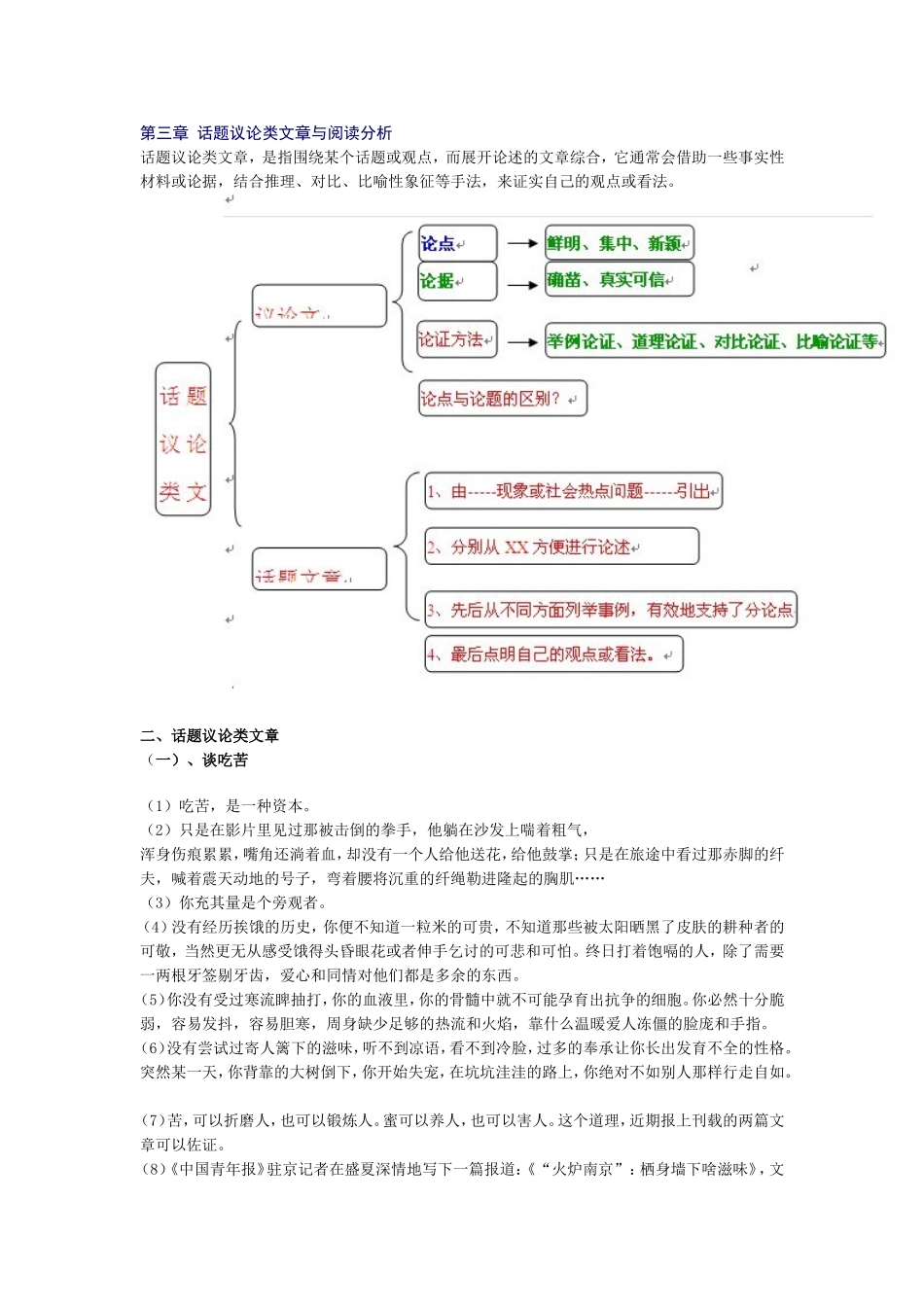 3、话题议论类文章与阅读分析.doc_第1页