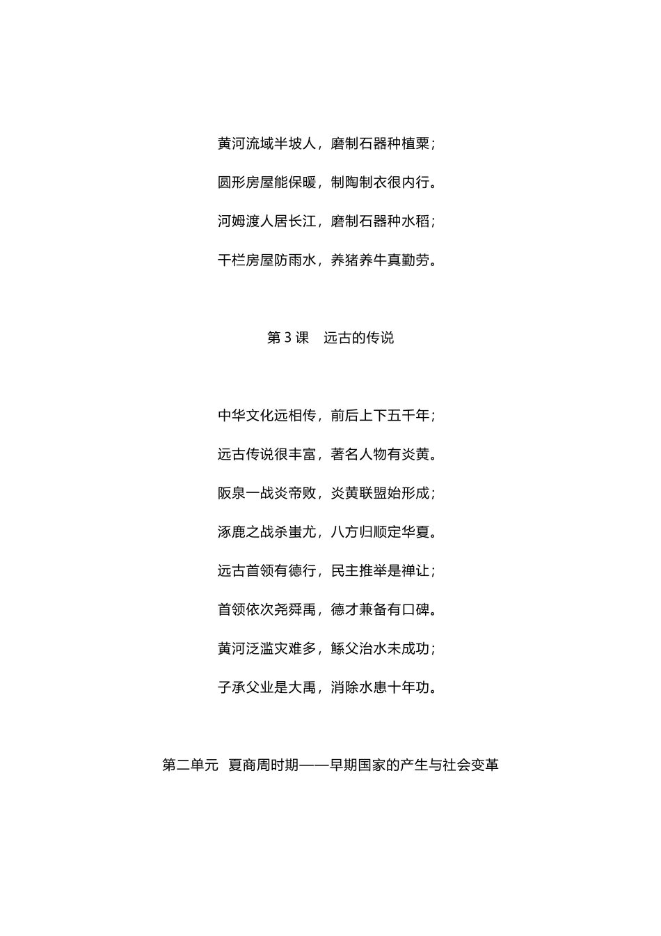 初中历史全年级每课重点知识记忆口诀.docx_第2页