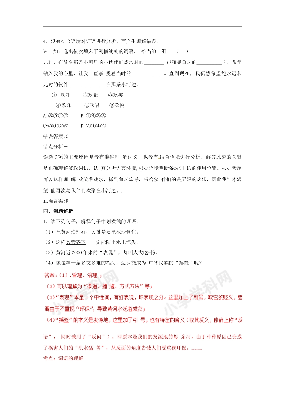 小升初语文知识点讲解及训练——词语的理解.docx_第3页
