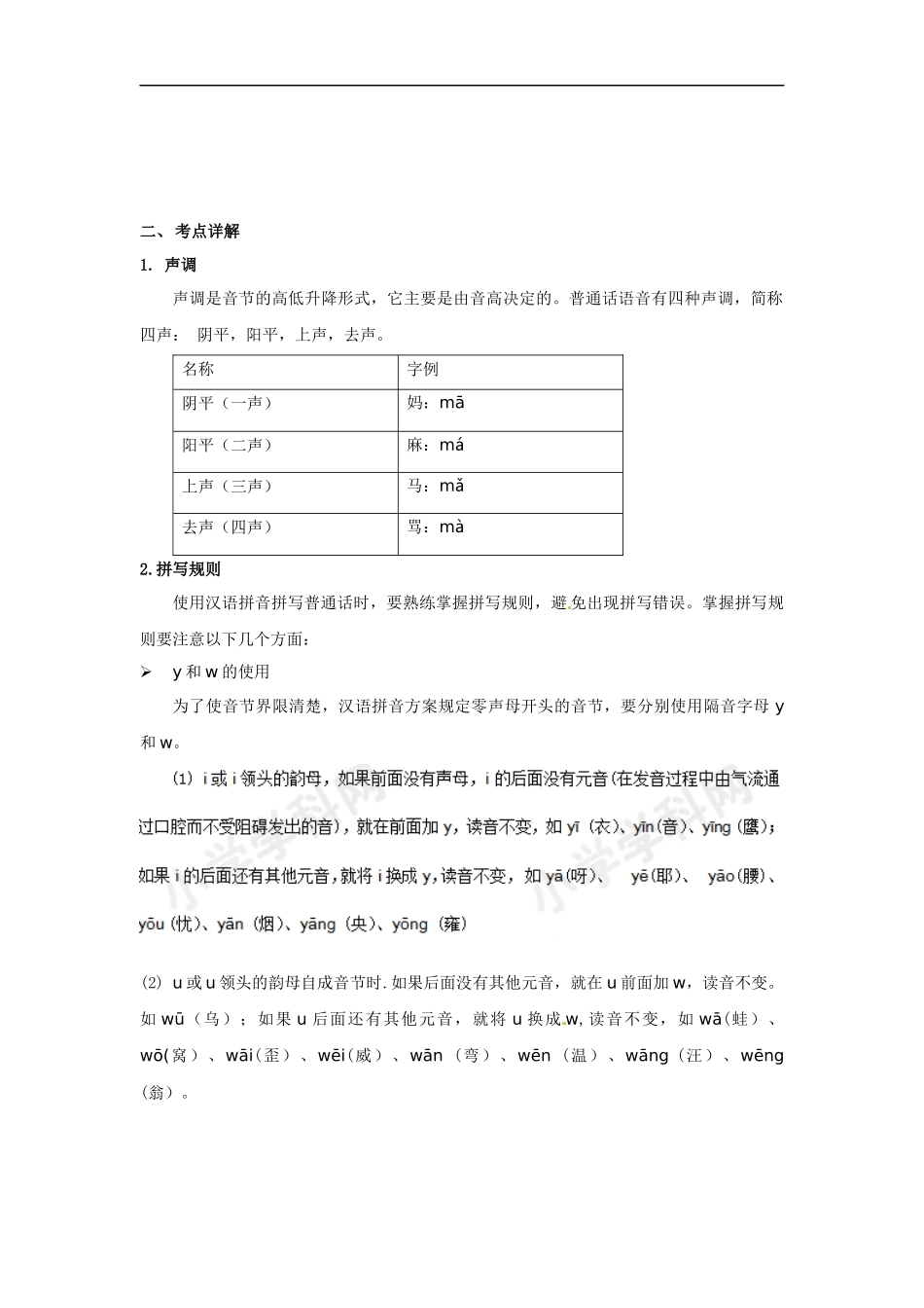 小升初语文知识点讲解及训练——声调的拼写.docx_第2页