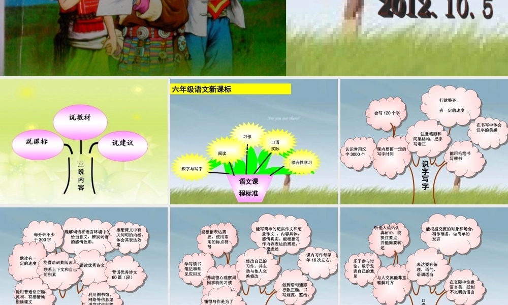 六年级上册语文第八单元知识树（猪猪喜羊羊）.ppt