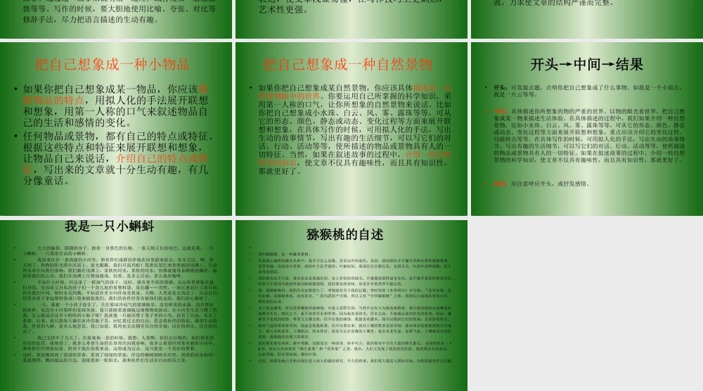 人教版六年级上册第一单元作文（猪猪喜羊羊）.ppt