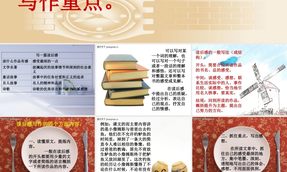 人教版五年级上册语文第七单元习作读后感（猪猪喜羊羊）.ppt