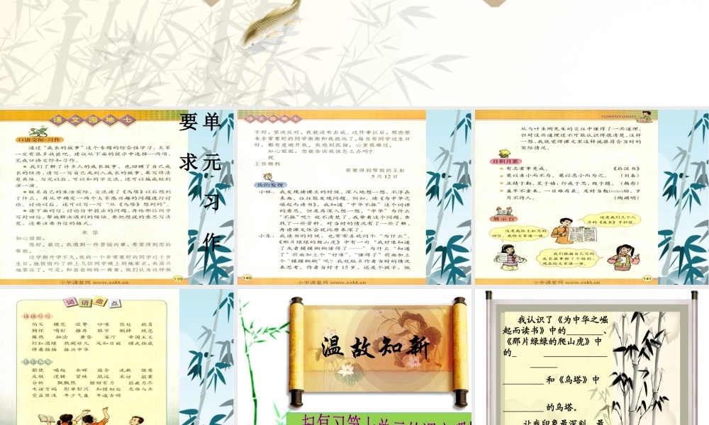人教版小学四年级语文上册园地七习作指导(讲课用)（猪猪喜羊羊）.ppt
