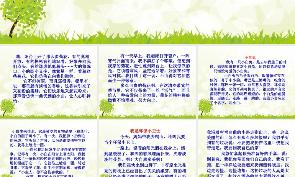 三年级下册作文范文（猪猪喜羊羊）.ppt