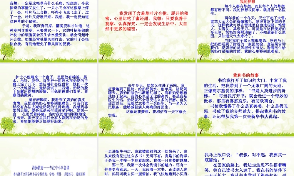 三年级下册作文范文（猪猪喜羊羊）.ppt