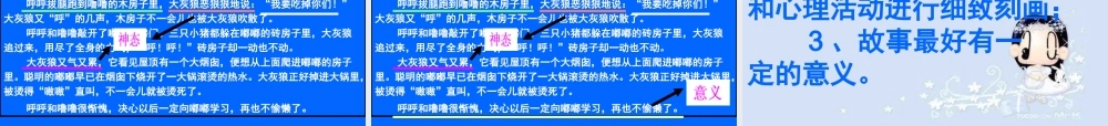 四年级上册第三单元习作写童话课件(语文课件)[1]（猪猪喜羊羊）.ppt