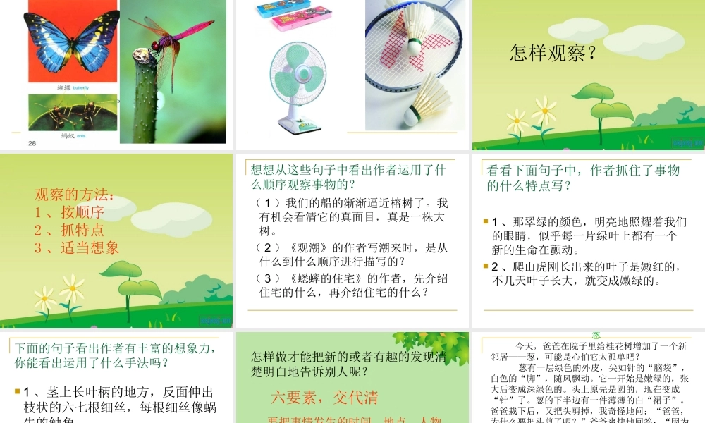 四年级上册作文语文园地二（猪猪喜羊羊）.ppt