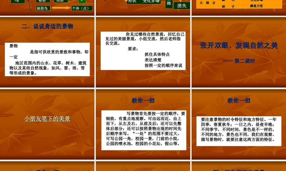 四年级语文上册写景作文教学课件（猪猪喜羊羊）.ppt