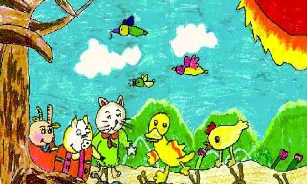 小蚂蚁真可爱(一年级作文)（猪猪喜羊羊）.ppt