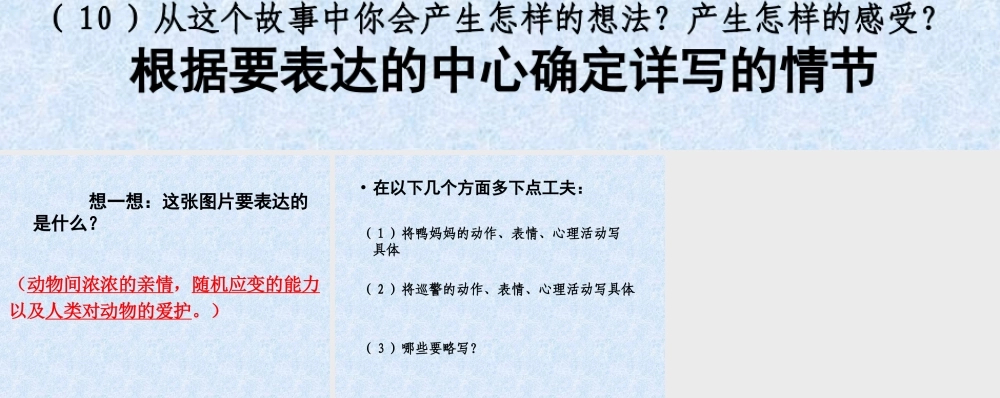 小学六年级上语文第七单元作文指导(1)（猪猪喜羊羊）.ppt