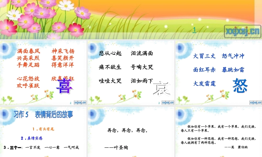 语文五年级作文(习作5)教学课件（猪猪喜羊羊）.ppt