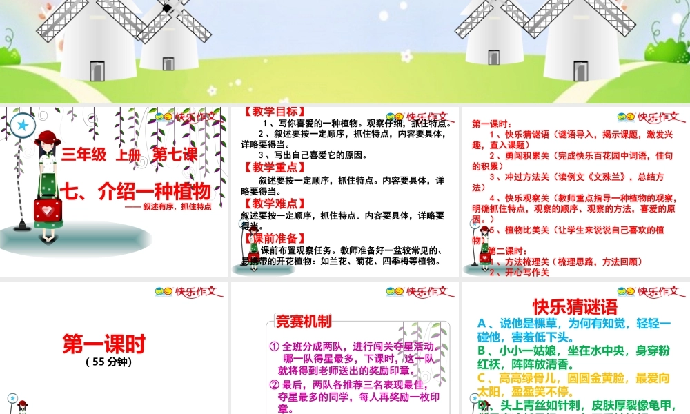 三年级介绍一种植物.pptx