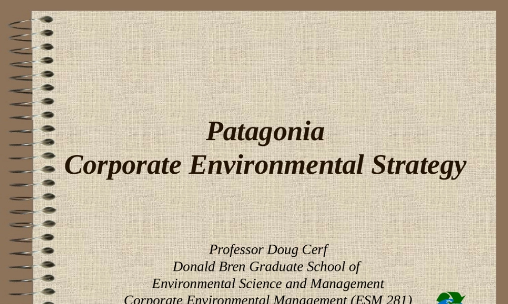 Patagonia discussion.ppt
