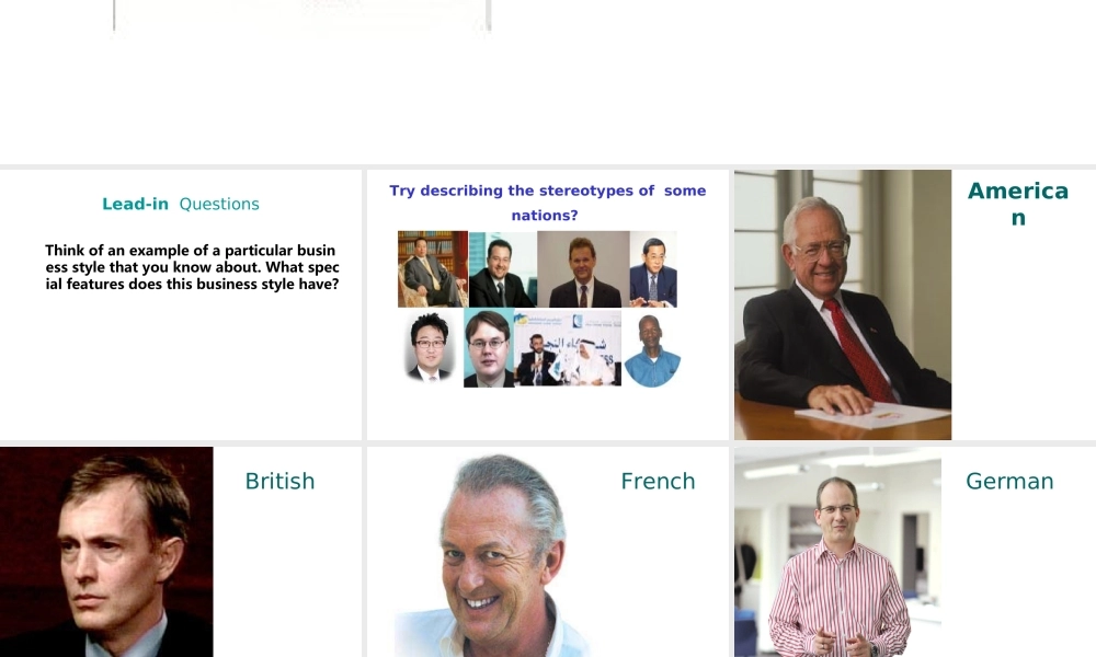 Unit Twelve International Business Styles.ppt