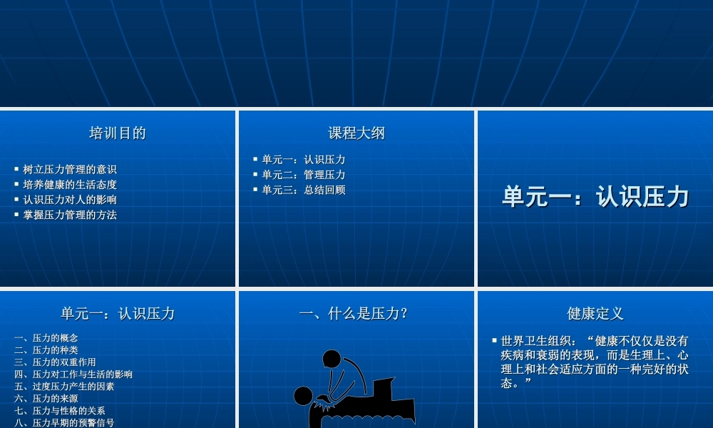 01 年末如何进行压力管理.ppt