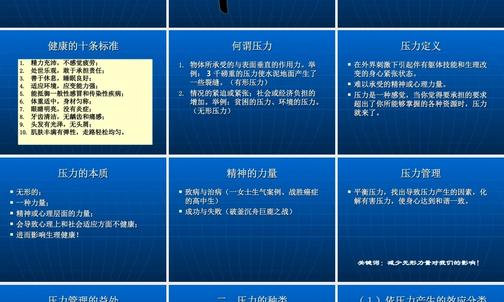 01 年末如何进行压力管理.ppt