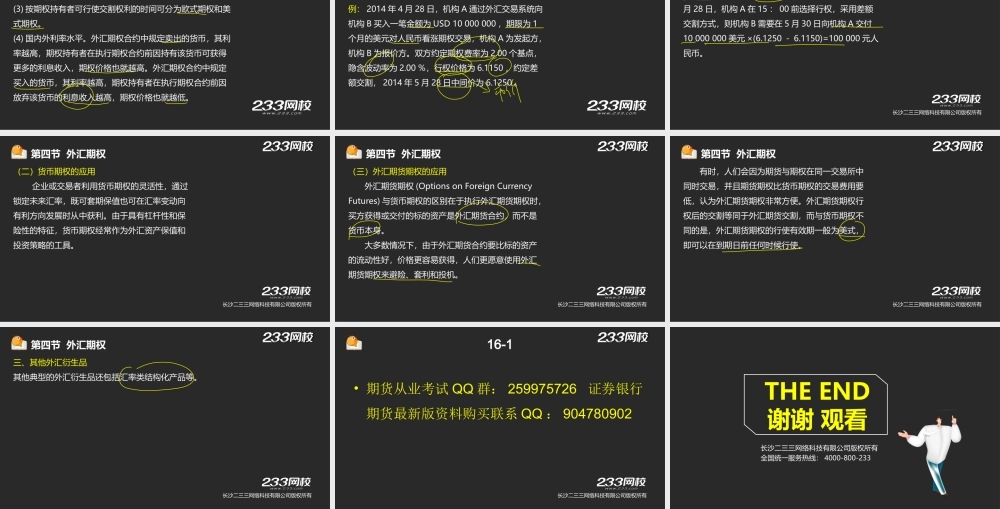 16-1 王佳荣-期货从业-期货基础知识-精-第七章 外汇衍生品（液晶屏2015.6.17） - 副本.ppt