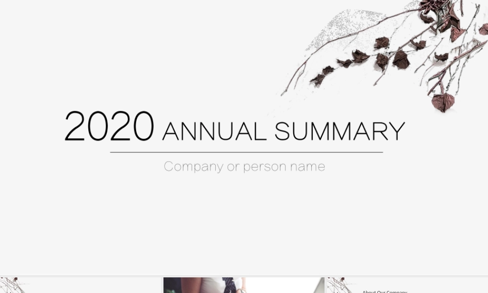 2020简约工作总结.ppt