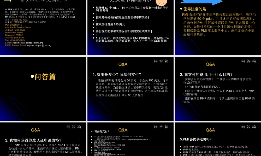 PMP资质维护_2010版.ppt