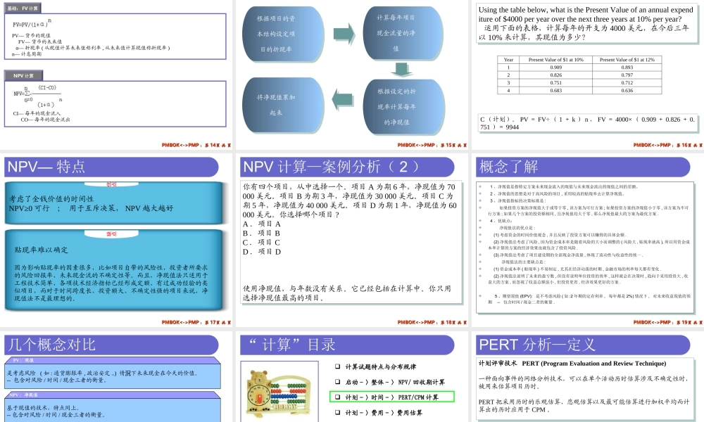 PMP计算试题汇总.ppt