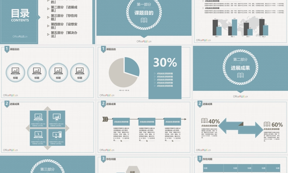 毕业论文中期汇报-欧美复古-质感黄蓝.pptx