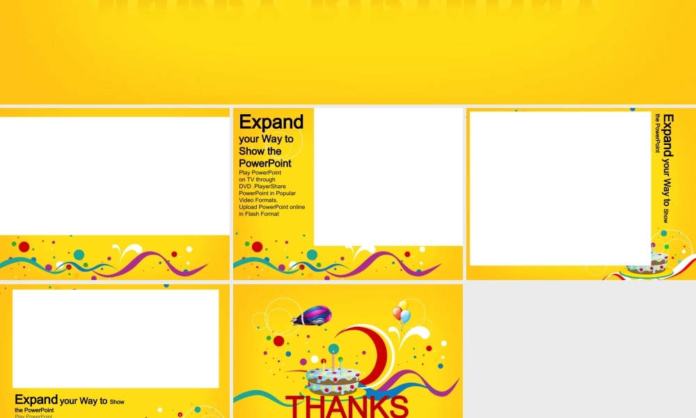 缤纷绚丽生日主题PPT模板(1).ppt