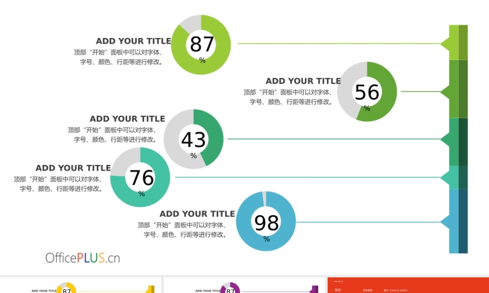 饼图-数据图表-简约清新.pptx