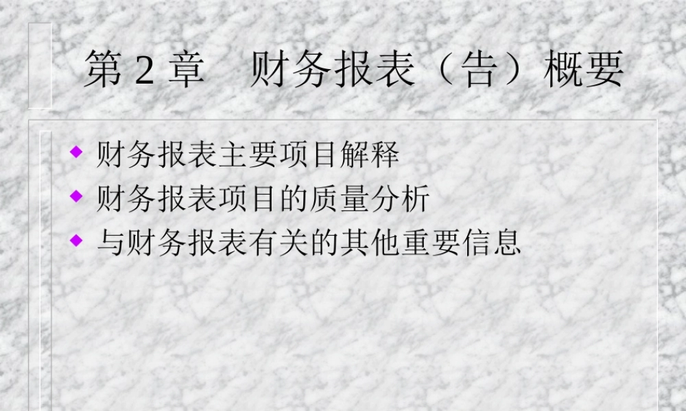 第2章财务报表（告）概要.ppt