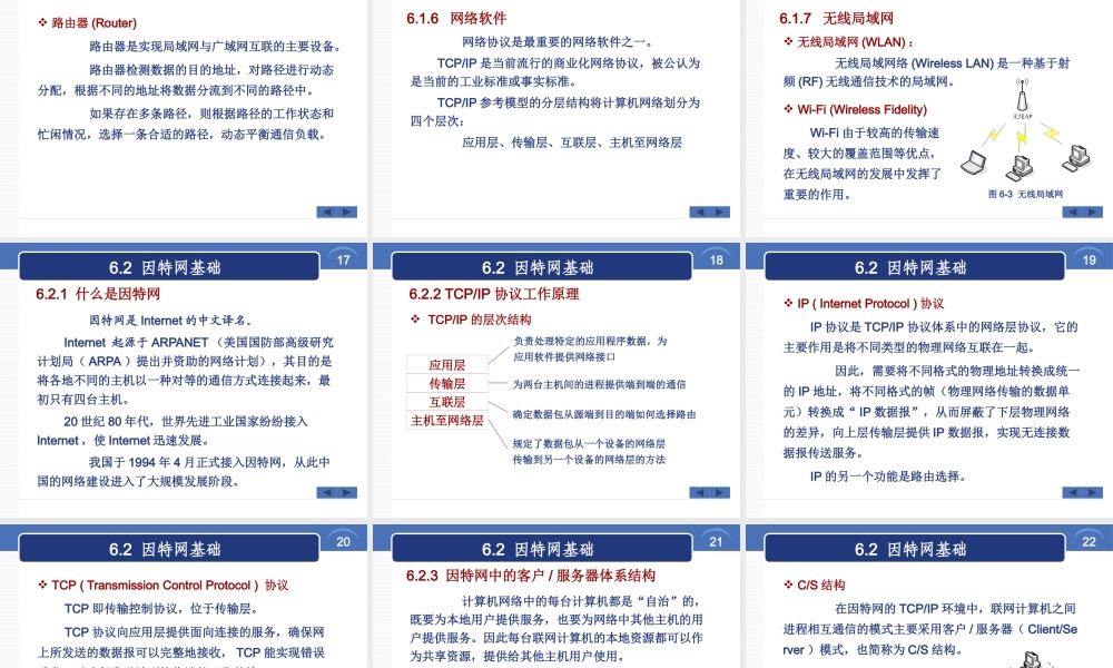 第6章 因特网基础与简单应用.pptx