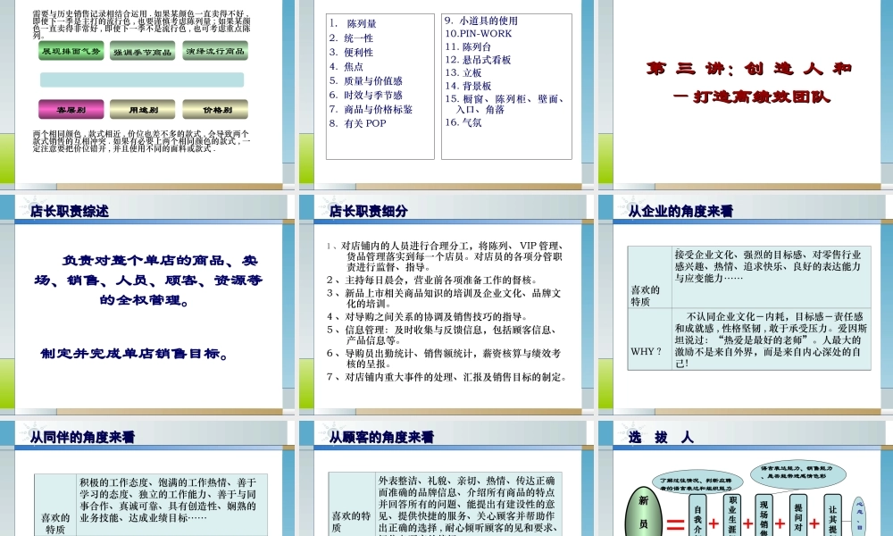 店铺营业力与业绩提升.ppt
