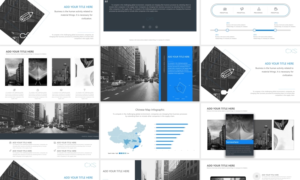 工作汇报-简约商务-大气灰蓝.pptx