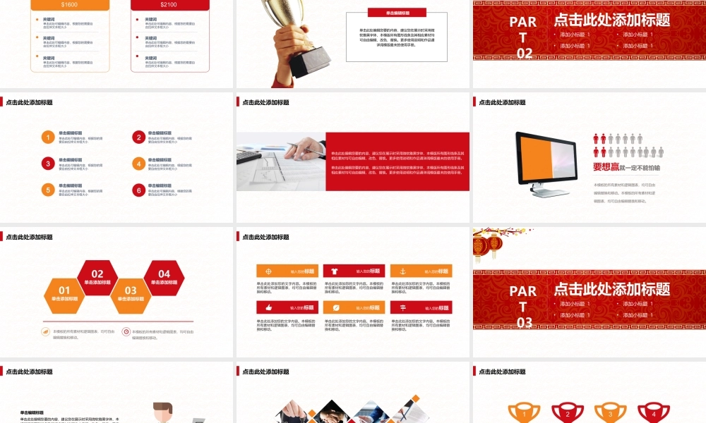 猴年大吉年终工作总结PPT模板.ppt