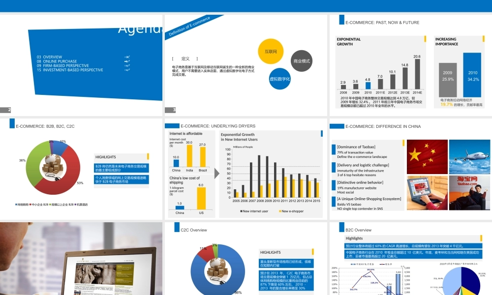 经典WWW电子商务PPT模板.pptx