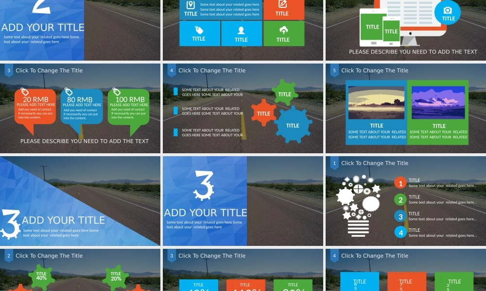 精美时尚全图型商务PPT模板（英文）.pptx