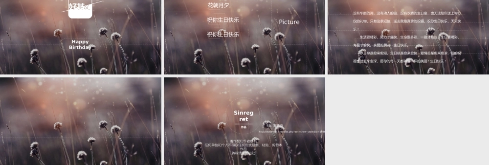 精品-扁平化生日祝福PPT模板.pptx