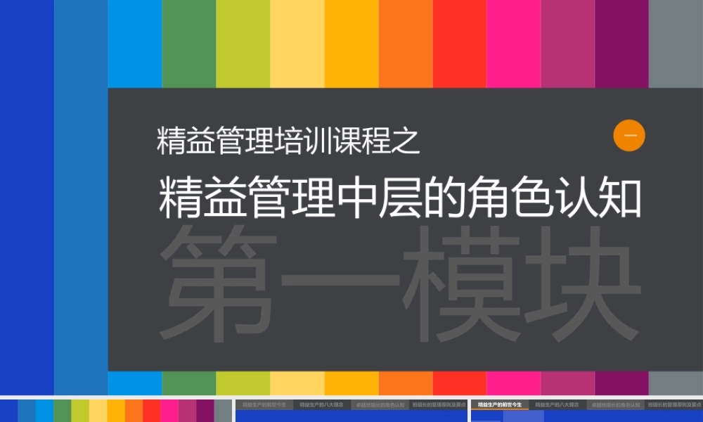 精品-精益管理培训PPT课件.pptx
