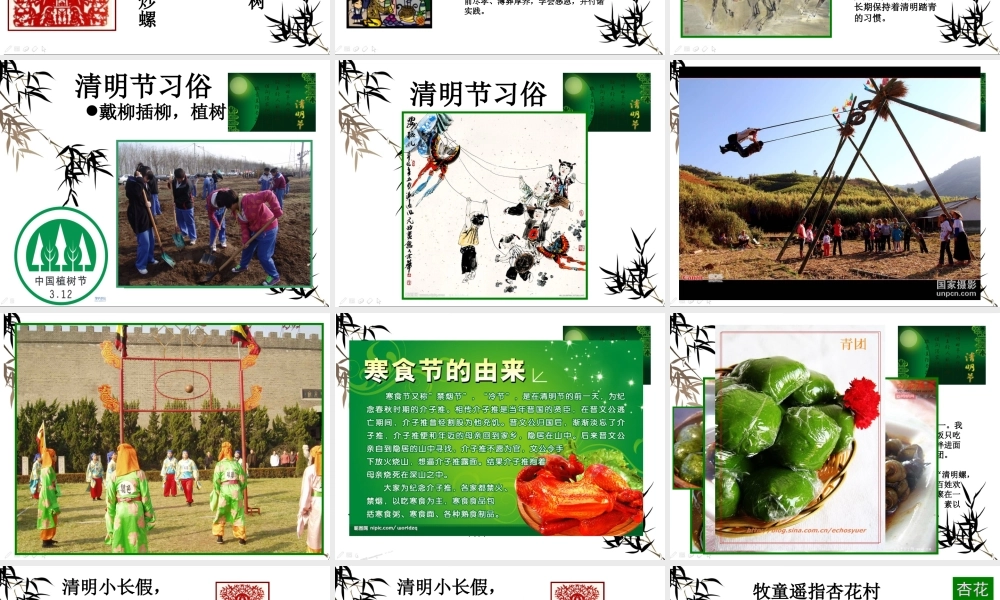 清明节介绍清明习俗PPT下载.ppt