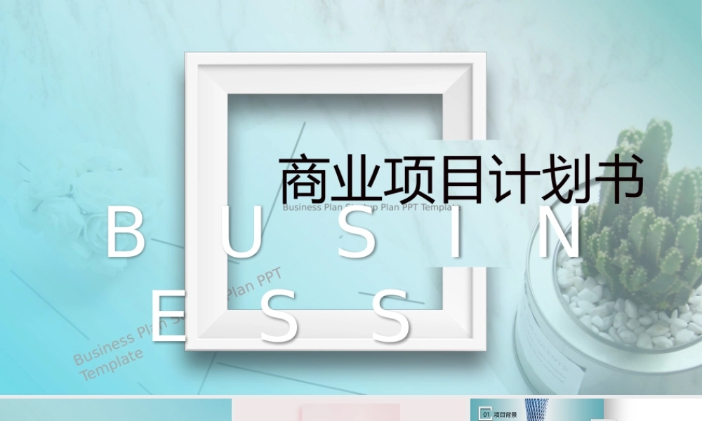 清新淡色渐变商业项目计划书PPT高端商务公司简介总结融资方案.pptx