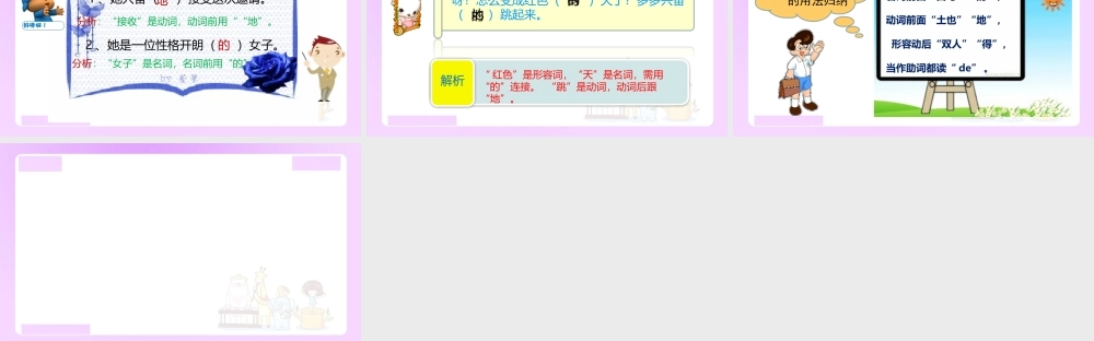 【精品】小升初语文知识点精讲 -的地得正确用法.ppt