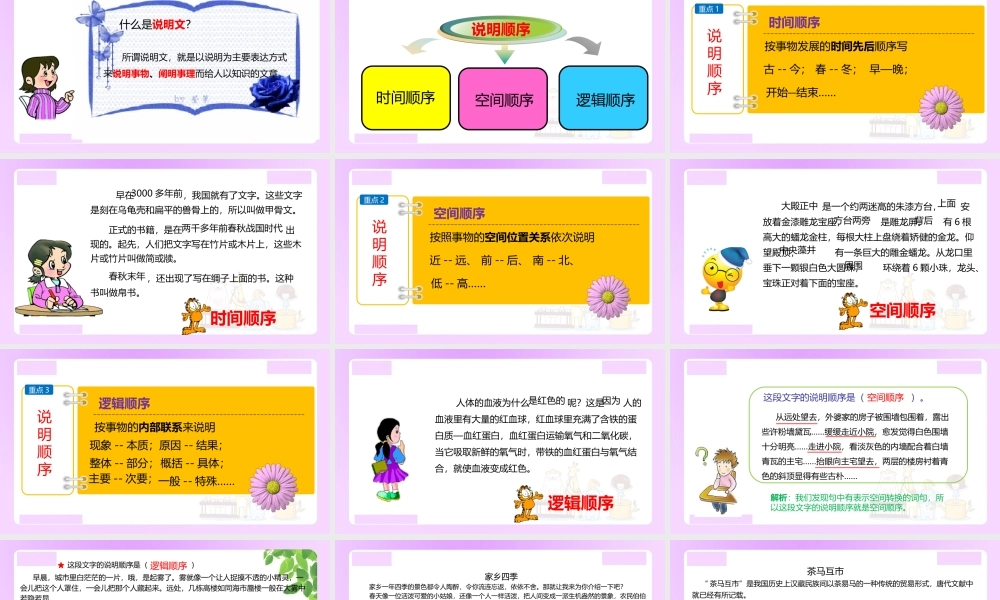 【精品】小升初语文知识点精讲 如何正确把握说明文的说明顺序.ppt