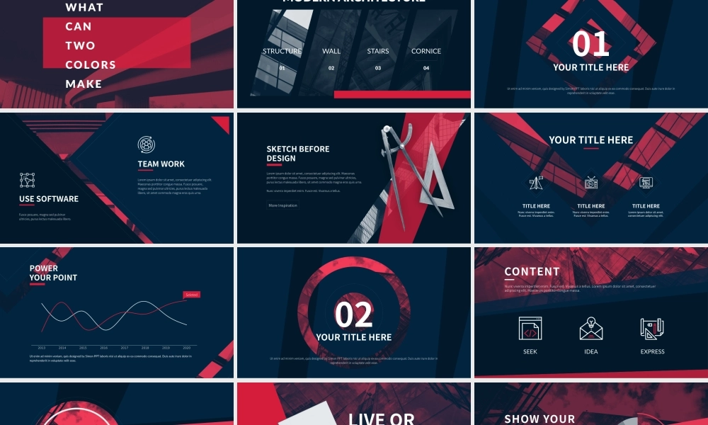 【模板8】Duotone Art：双色艺术模板.pptx