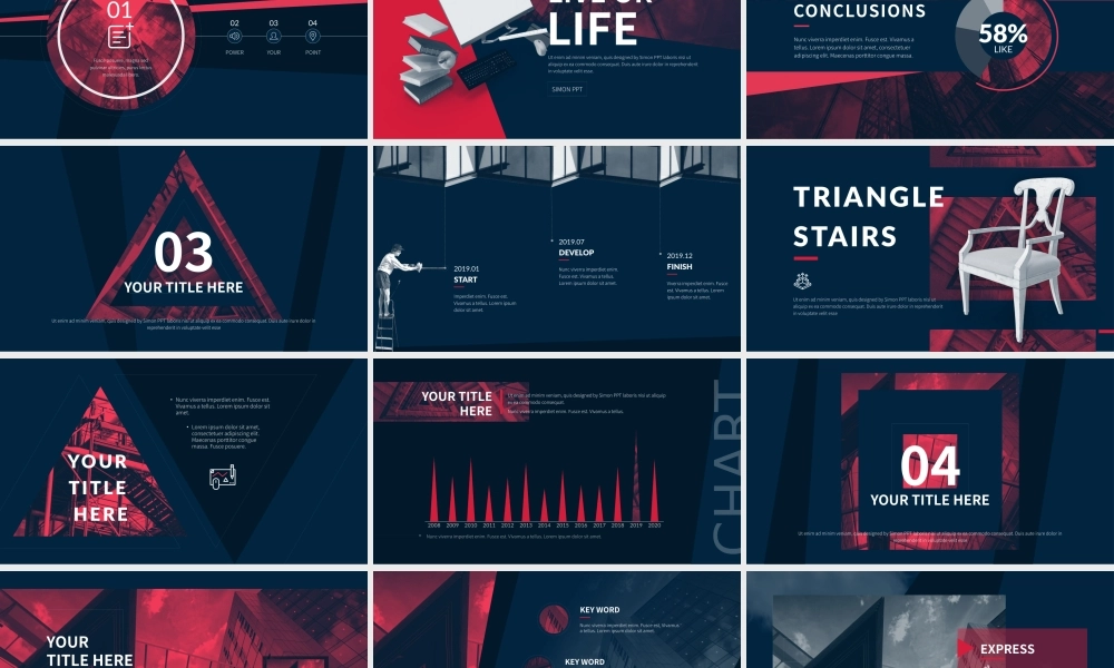 【模板8】Duotone Art：双色艺术模板.pptx