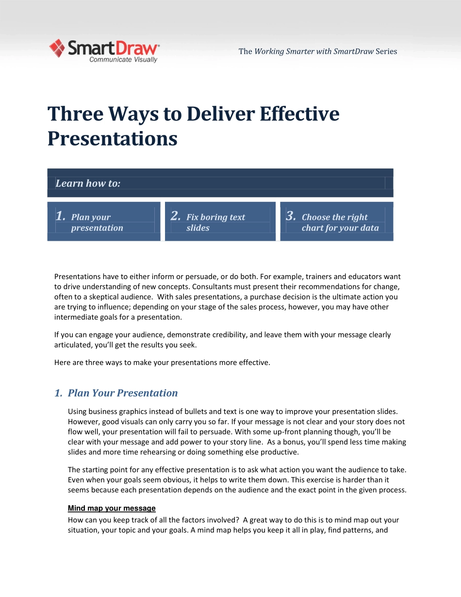 演讲出彩的三种方式three ways to deliver Effective Presentations.pdf_第1页