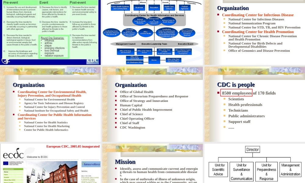 澳門特別行政區政府衛生局疾病預防控制工作簡介.ppt
