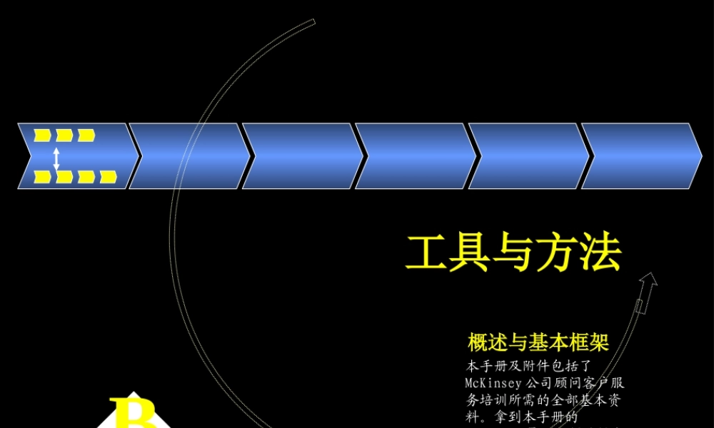麦肯锡 工具与方法 概述与基本框架.ppt