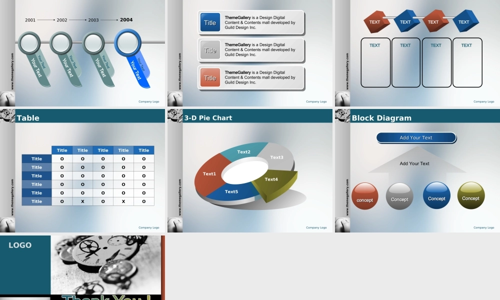 深蓝时间与科技商务PPT模板44fql.ppt
