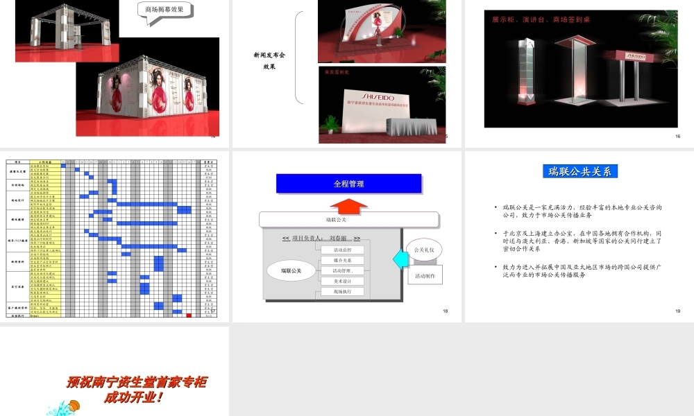 资生堂南宁专卖店揭幕礼暨新闻发布会策划方案.ppt