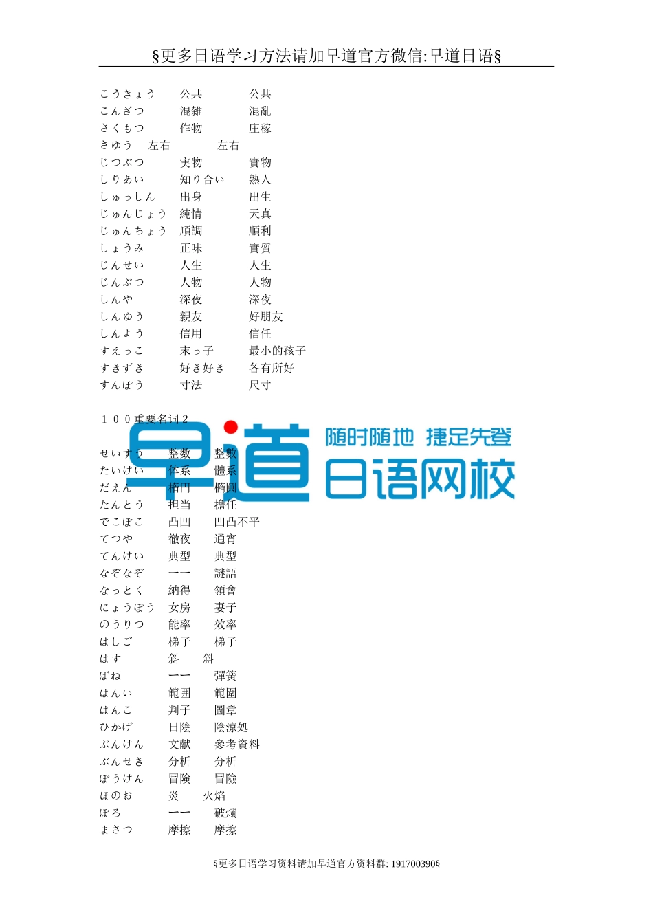 日语二级重要词汇表（推荐）.doc_第3页