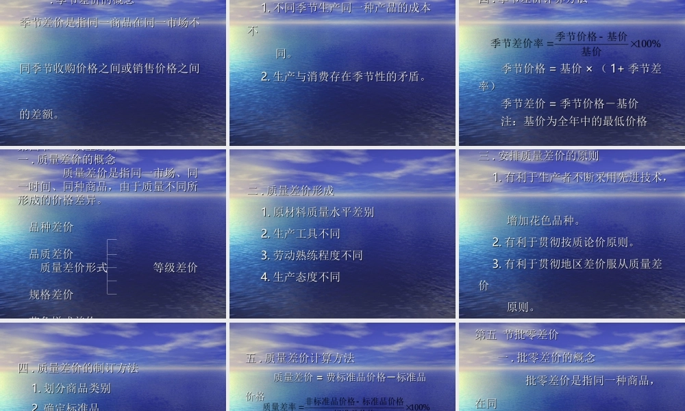 商品差价osxm5.ppt